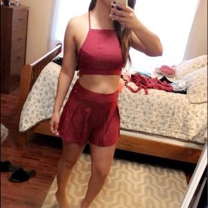 Bow Tie Cami Top & Shorts Set